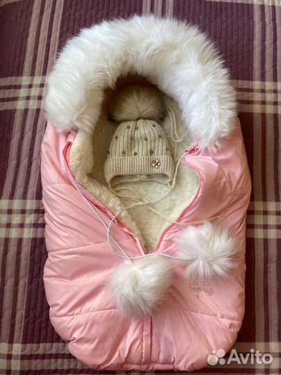 Конверт на выписку зимний для девочки