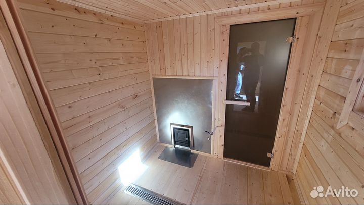 Баня мобильная из бруса под ключ