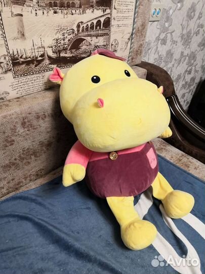 Мягкая игрушка бегемот