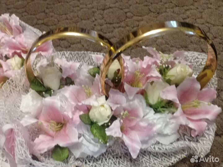 Кольца на машину свадебную