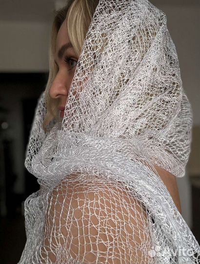 Ниспадающий платок в храм церковь, шарф, палантин