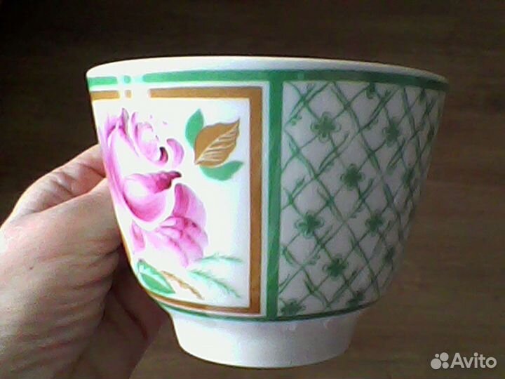 Чашки Лфз ручная роспись, Чайник