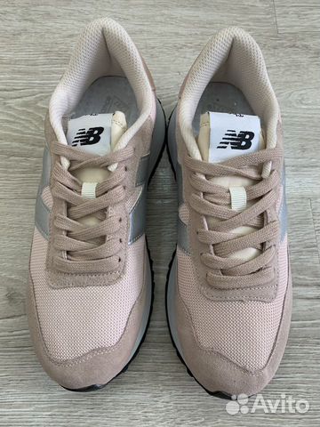 Кроссовки New Balance, розовые с серебром