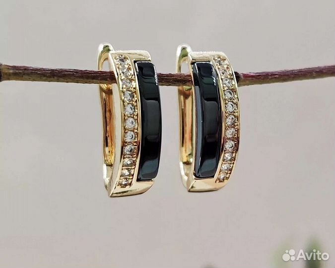 Серьги с керамикой