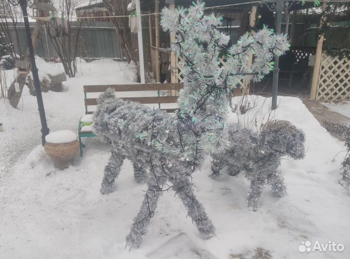 Фигуры животных с подсветкой