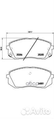 Колодки тормозные дисковые передн. hyundai i40