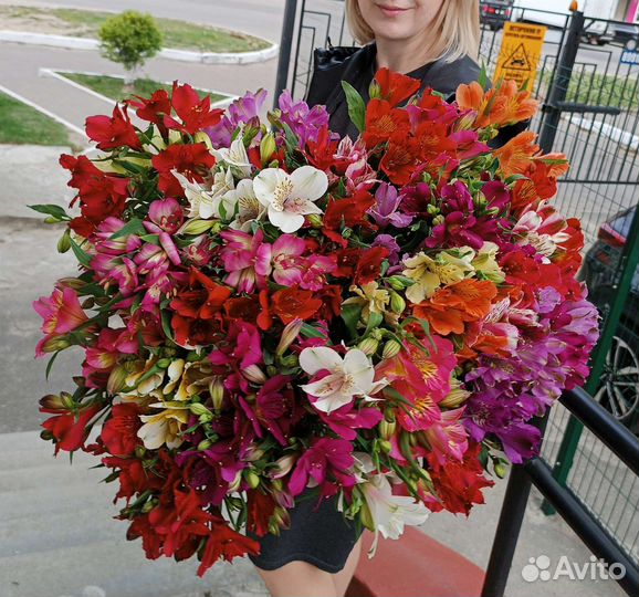 Букет из альстромерий