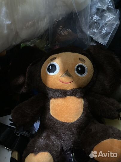 Игрушка себурашка, плюшевай красивый мишка