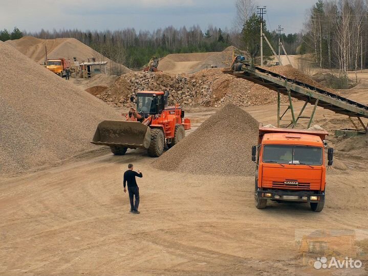 Щебень гравийный