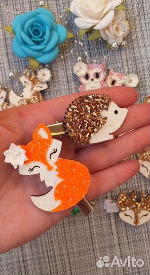 Заколочки (с животными)