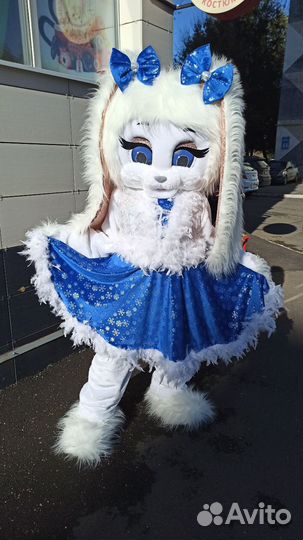 Платье Снегурочки для ростовой куклы