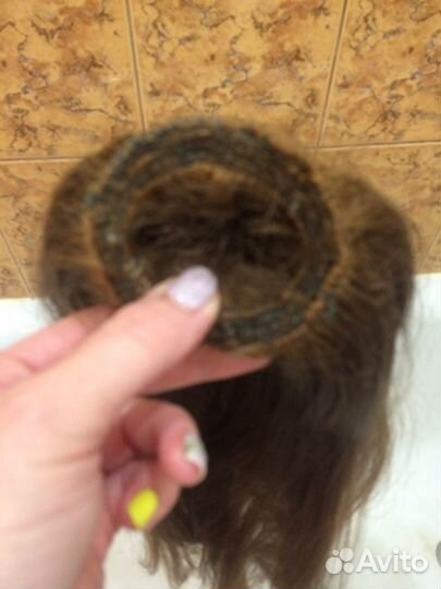 Хвост из натуральных волос