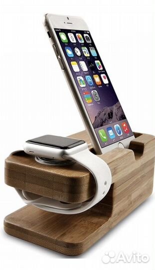 Док станция деревянная