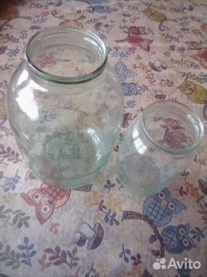 Банки стеклянные 3 литра, 1 литр