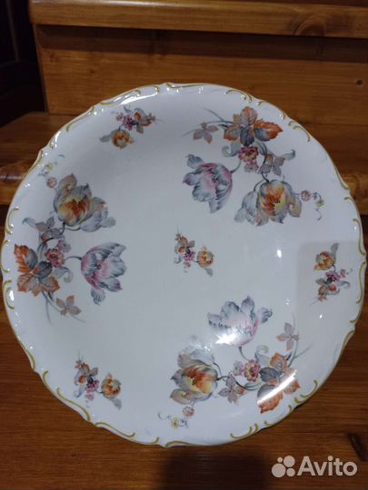 Блюдо цветы фарфор Hutschenreuther Германия