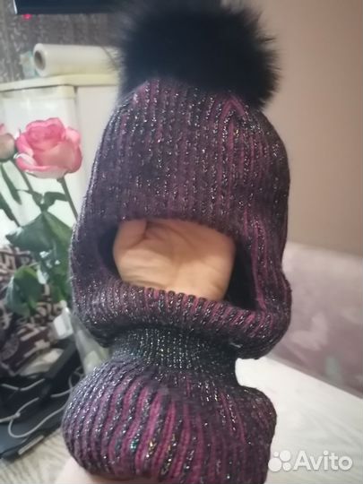 Шапка шлем зима 46