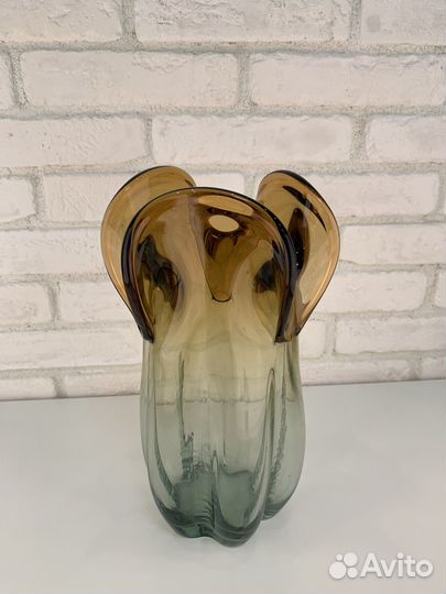 Ваза цветное стекло СССР
