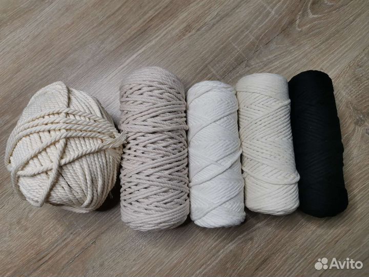 Шпагат, трехпрядная верёвка для макраме