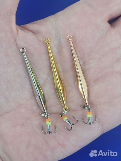 Блесна отвесная 3шт, 3.8г, 50мм