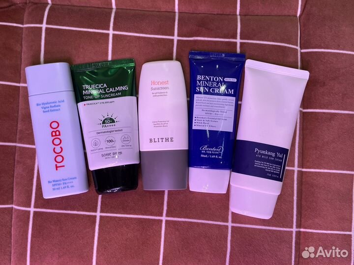 Солнцезащитные крема tocobo, blithe, benton