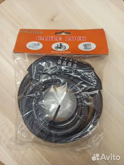 Тросовый замок кодовый 15мм 1,2м