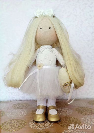 Кукла ангел ручной работы
