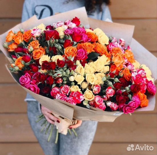 Цветы розы букет