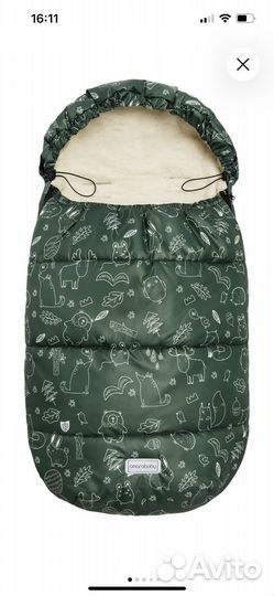 Конверт зимний меховой в коляску