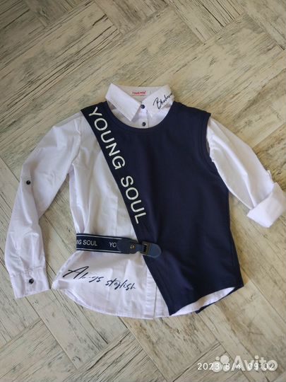 Блузка в школу 140