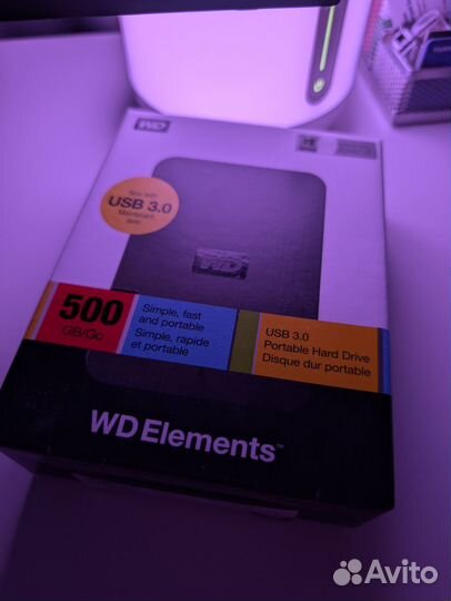 Переносной жёсткий диск WD 500GB