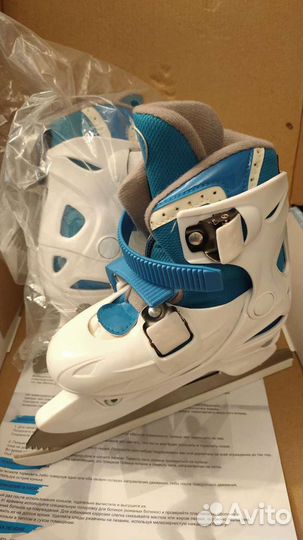 Коньки детские раздвижные новые р.26+