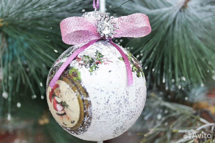 Ёлочные игрушки елочные шары ручной работы