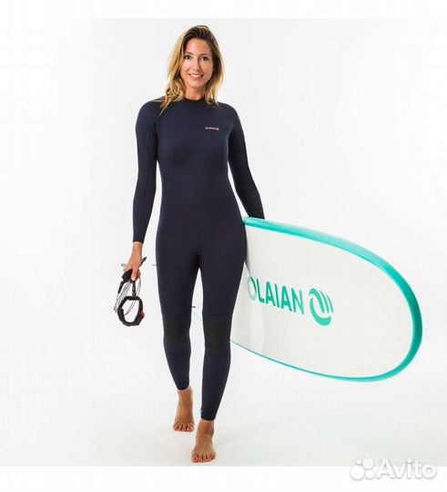 Гидрокостюм женский 100 неопреновый 2/2 мм olaian