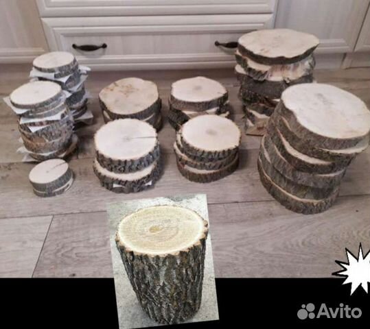 Спилы дерева для дизайна