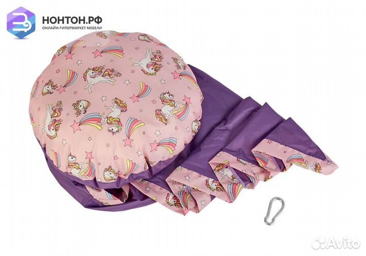 Детское подвесное кресло Polini kids Кокон фиолето