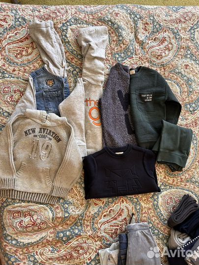 Большой пакет одежды и обуви 92-116см