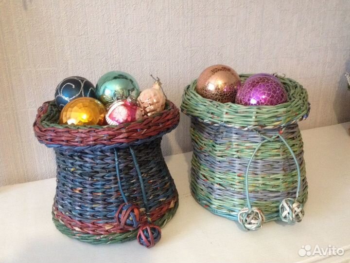 Плетеные мешочки для подарков