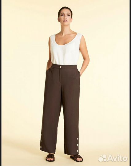 21 Marina Rinaldi брюки лен, новые, оригинал