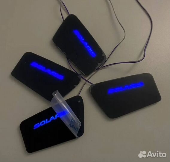 Led Подсветка дверных ручек Hyundai Solaris 1