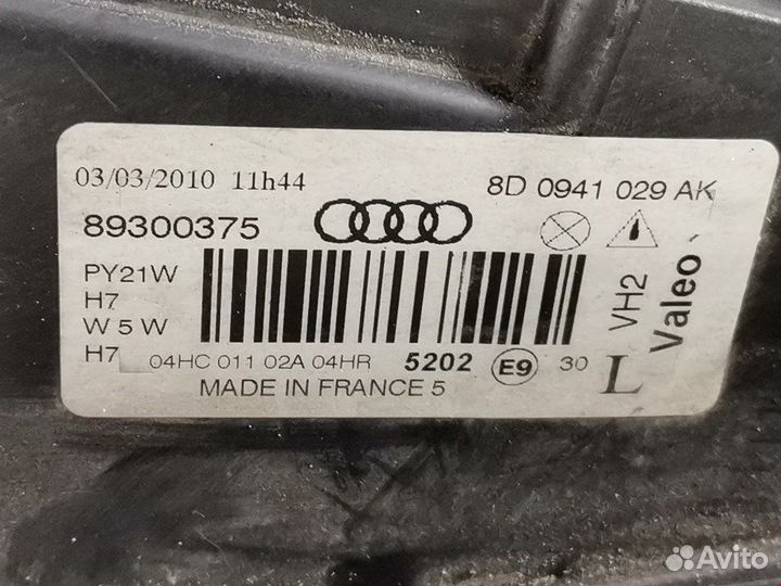 Фара передняя для Audi A4 B5 8D0941029AK