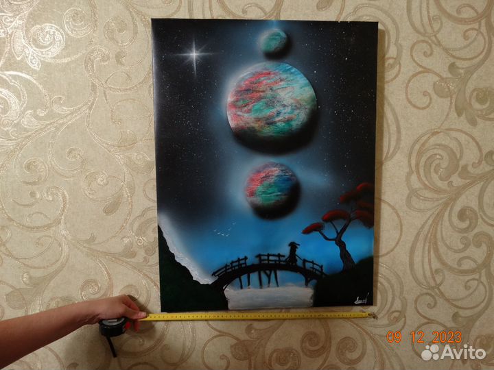 Картина акрилом на холсте