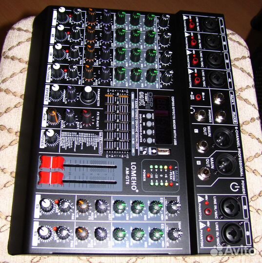 Микшерный пульт Lomeho GT6 BT-FX Микшер консольный