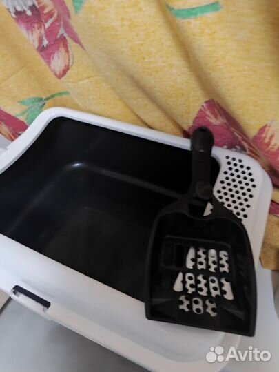 Лоток для кошек большой с бортиками