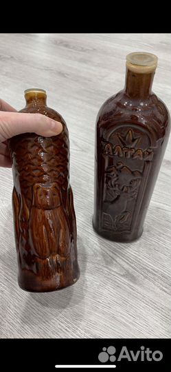 Бутылка керамическая