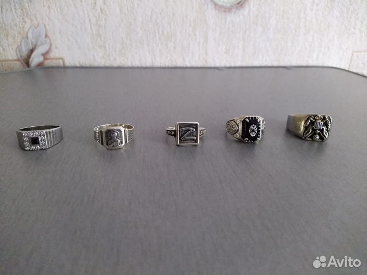 Печатка серебро разные