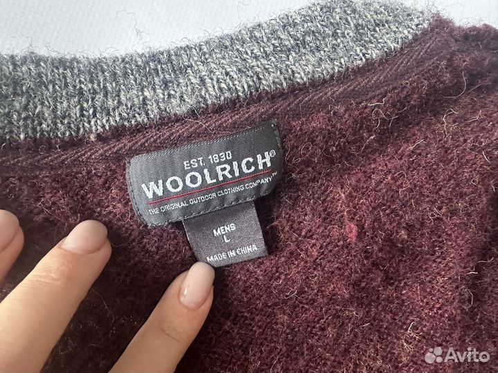 Свитер L 50 Woolrich Оригинал шерсть