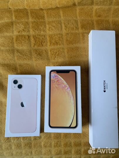 Коробка iPhone 13 iPhone xr apple watch 3