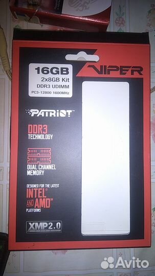 Память пк ddr3 2х4 8G 1600mg 2х8 16G 1600mg