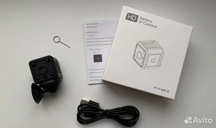 Охранная мини Wi-Fi камера видеонаблюдения