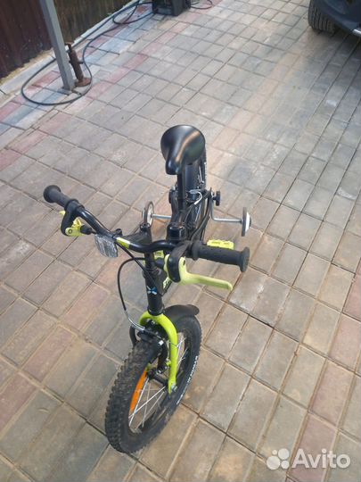 Детский велосипед 16 дюймов с доп колёсами
